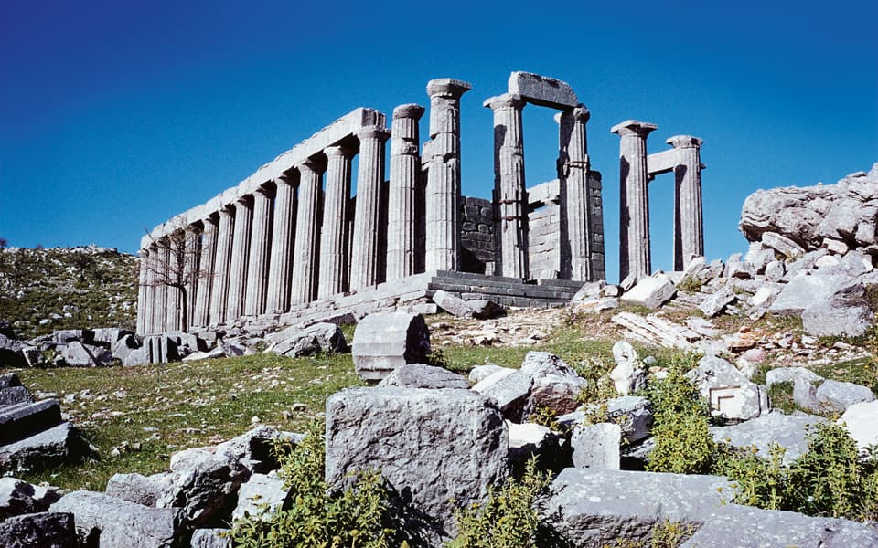 Medieval stone fortress on a hill